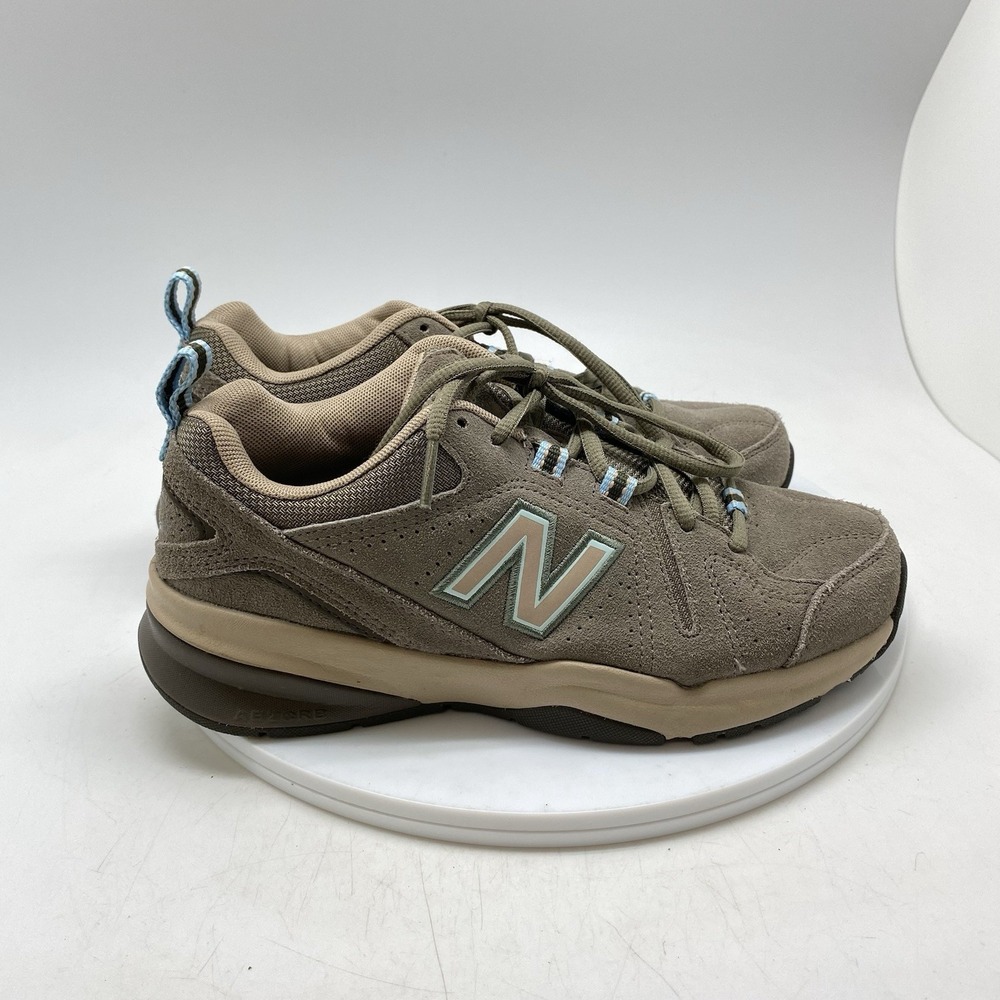 New Balance Sneakers Womens 7 B 608 V5 WX608UB5 Brown Suede Casual Walking Shoes
